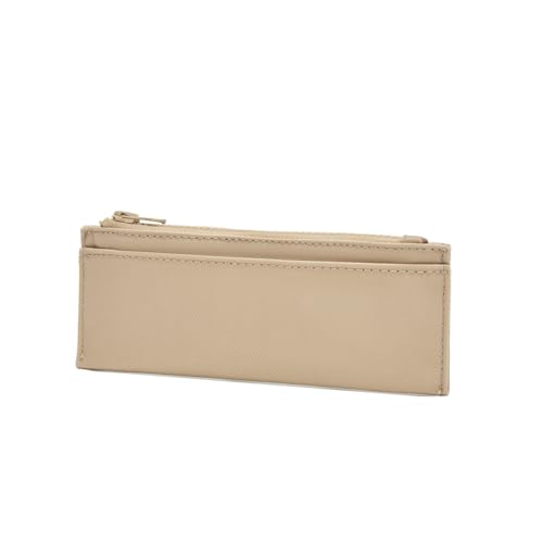 Image of Pencil Pouch for Teens School Office Supplies Pencil Case Cosmetic Bag Zipper (Khaki)