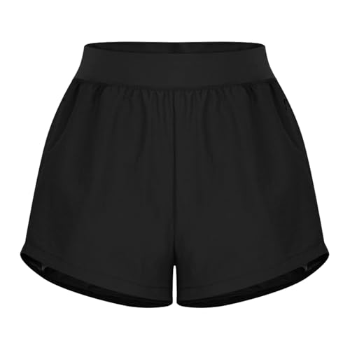 Summer Gym Short UK Clearance, Women’S 2 in 1 Running Shorts Quick Dry Sports Workout Athletic Comfy Gym Yoga Bottoms Liner Jogging Pants Training Joggers Lightweight with Phone Pockets - Image 4