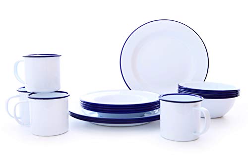 Enamelware Starter Set, 16 piece, Vintage...