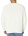 Amazon Essentials Oversized Crewneck Sweater for Men, Textured, Cotton, Eggshell White, X-Large