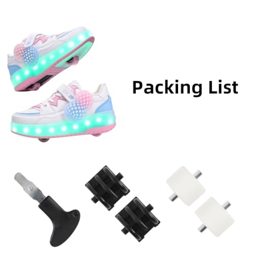 Kofuboke Roller Shoes For Kids Boys Girls Fashion Fun Wheels Sneakers Children Roller Skate Shoes thumb #3