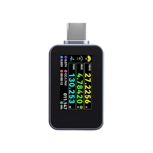 Probador de potencia de carga portátil USB C de 240 W con pantalla de voltaje y corriente