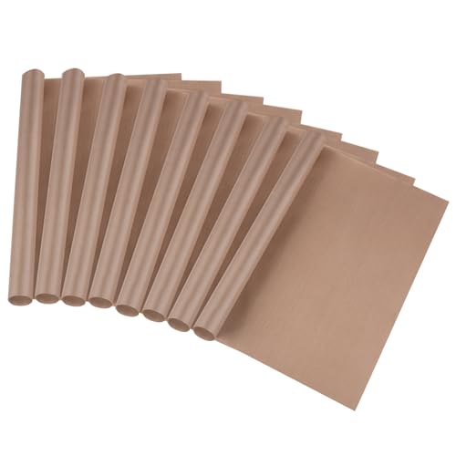 Phinus 8PCS Teflon Sheet for Heat Press, 12' x 16' Heat Press Transfer Paper, Resistant Non-Stick Craft Mat for Transfer Machine, Ironing, Baking