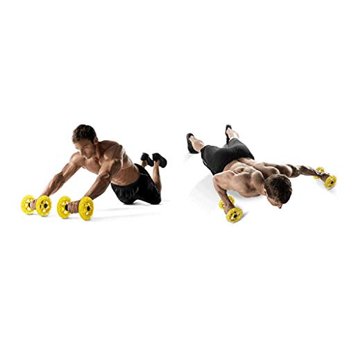 BIAJEK-Core-Wheels-Dynamic-Strength-and-Ab-Trainer-Roller-Set-of-2-Dynamic-Core-Strength-Enhance-Push-up-Exercises-Abdominal-Trainer-Color-Blue