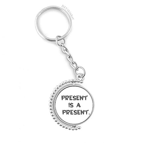 Rotatif clé anneau de la chaîne multicolore 1,2x3,5 pouces, accessoire keyholder robuste