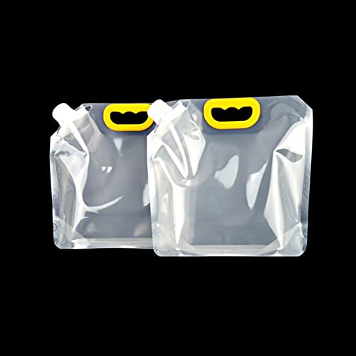 LFFH Foldable Water Container, Portable Outdoor Camping Water Storage Bag Container BPA Free Car Water Bag Set (Capacity: 5L, Size: 2pcs)