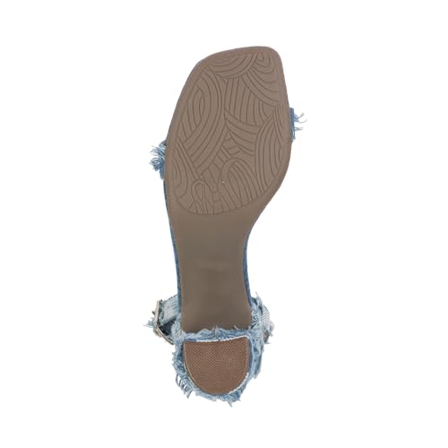 Image of Mochi Women Ankle Strap Block Heel Fashion Sandal
