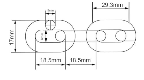 Chaîne robuste et durable 5mm en inox A4 pour sécuriser vos amarrages de bateau - 3