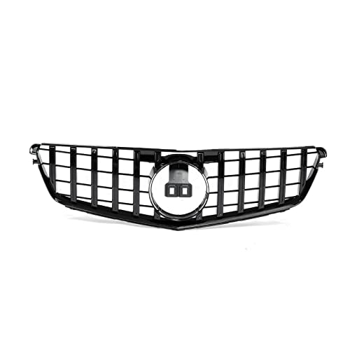 Parrilla superior de parachoques Benz W204 con acabado negro GT de alta calidad