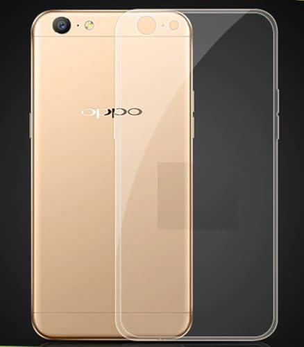 Image of COVERBLACK Rubber Silicone Back Cover for Oppo A57 - Transparent