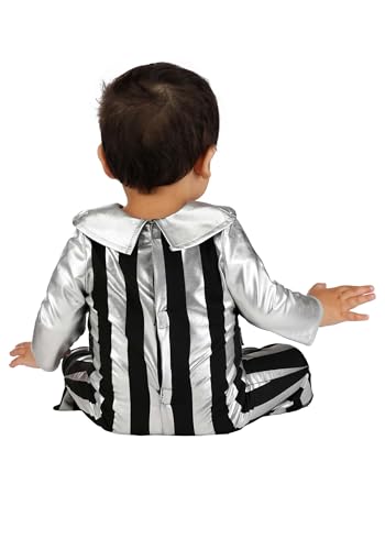 Disfraz infantil de jumpsuit disco con brillo para bebés miniatura 3