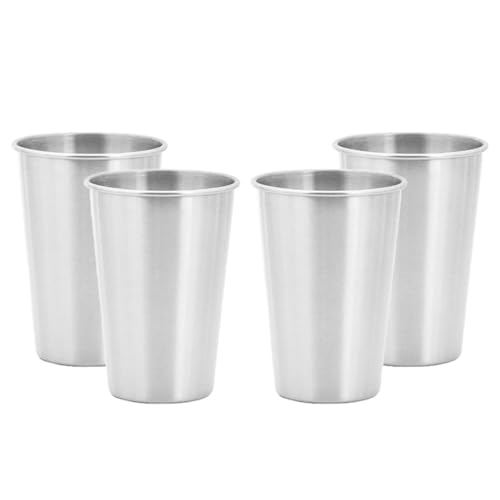 Vasos de acero inoxidable reutilizables de 500 ml pack de 4 3