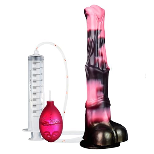 Youxclian 31cm Super Lang Analdildo Riesen Pferde Dildo Realistischer Spritz Dildo Silikon Horse Dildo Mit Sperma Spritzfunktion Anal Sex Toys Wassersprühfunktion Dildos Sex Spielzeug Für Frau Mann