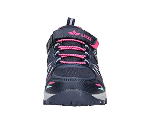 Lico Unisex Kinder Allen Vs Cross-Laufschuhe, Marine Pink Türkis, 32 EU