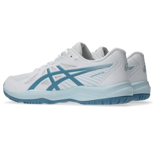 ASICS Men's Upcourt 6 Volleyball Shoes, 10.5, White/SABA Blue by ASICS - Image 3