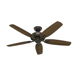 Hunter Builder Elite, Indoor, Ceiling Fan, No Light, 52 inch, New Bronze