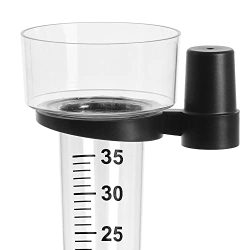 Lantelme Halter für Regenmesser Kunststoff Öffnung Ø 5,3cm für Stiel Stabmontage Farbe Schwarz als Ersatzteil | Ersatzhalter Niederschlagsmesser Ersatz Stielhalter Holzstiel