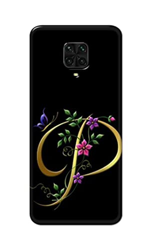 Image of Printed Hard Back Cover Case for Mi Poco M2 Pro Back Cover (Alphabet P) -1803