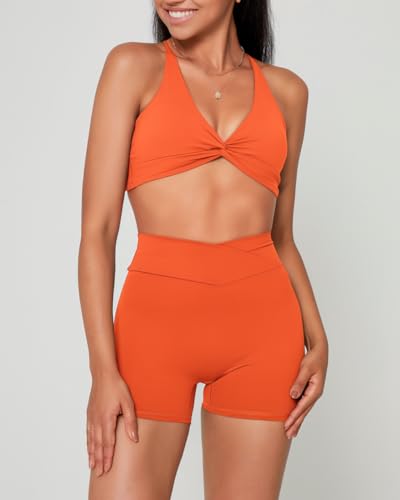 Image of Danysu Backless Sports Bra Soft Workout Tops with Removable Padded Yoga Training Bras Strappy Going Out Top