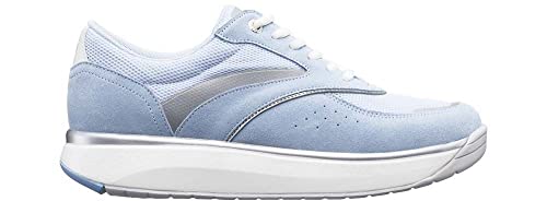 JOYA Sydney II Light Blue, Damen Sneaker mit Veloursleder und Mesh-Obermaterial,...