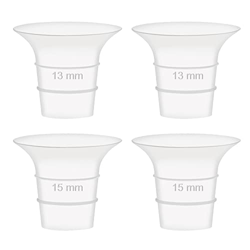 Image of Maymom 13&15mm Flange Insert Compatible with Elvie Single /Double Electric, Elvie Stride 24mm Wearable Cup, Not Original Elvie Stride Replacement Pump Parts