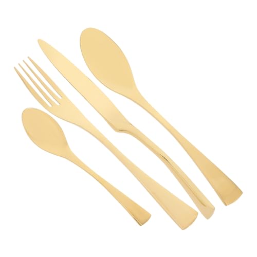 Alipis 1 Set Stainless Steel Set Cutlery Kit for Steak Dining Occasions Elegant Spoon Fork Knife Set for Home Dinnerware
