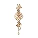 TIME100 Gold Watch for Women Ladies Fashion Dress Bracelet Quartz Wrist Watch Round Dial Brass Strap with Diamonds Waterproof Women Watch (Champagne Gold)