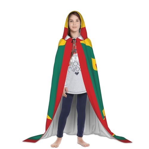 Capa con capucha disfraz de bruja mago bata unisex de Granada para cosplay 4