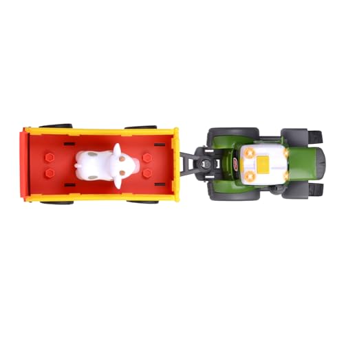 Dickie Toys ABC Bauernhof-Traktor Fendt ab 1 Jahr (30 cm), Spielzeug-Fahrzeug mit Licht und Sound zur Förderung der Motorik für Kleinkinder - 204115011