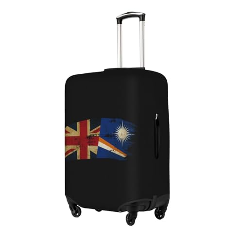 Travel Luggage Cover Marshall Islands Britain Flag Fashion Washable Baggage Suitcase Protector Fit For Luggage Small2