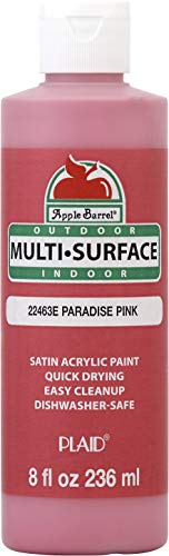Apple Barrel Multi-Surface Paint in Assorted Colors (8 oz), Paradise Pink
