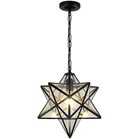 HJXDtech Vintage Art Deco Pendant Light Cover