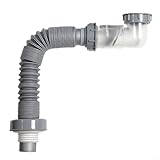 Photo Gallery fauhapyway kit tubo di scarico per lavello da cucina, flessibile ed estensibile, con valvola di arresto del filtro, per lavabo, bagno, collegamento idraulico, 34-117 cm Photo Gallery fauhapyway kit tubo di scarico per lavello da cucina, flessibile ed estensibile, con valvola di arresto del filtro, per lavabo, bagno, collegamento idraulico, 34-117 cm