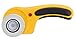 OLFA 60mm Ergonomic Rotary Cutter (RTY-3/DX) - Rotary Fabric Cutter w/Blade Cover & Squeeze Trigger for Quilting, Sewing, Crafts, Replacement Blade: OLFA RB60-1