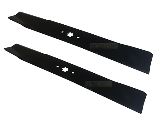 Juego de 2 cuchillas para tractor cortacésped MTD/Wolfgarten/Gutbrod/Yardman AG H 165 180 5165 6145 8155 180/107 200/107 T - 742-0674