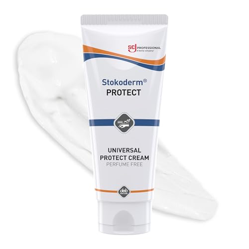 SC Johnson Professional Stokoderm Protect Skin Barrier Cream for Water & Oil-Based Contaminants Quick Drying - Non-Greasy Perfume & Dye Free 100ml Tube for Professional Use Only
