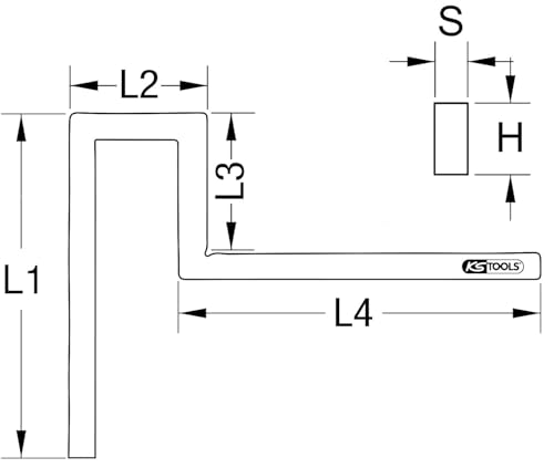 KS Tools 300.1121 Flange Squares, 300 mm 2 KS Tools 300.1121 Flange Squares, 300 mm - Image 2