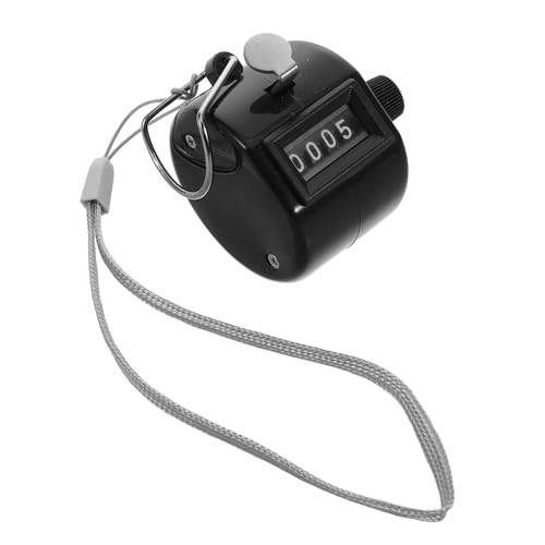POPETPOP Clicker Counter: Handheld Tally Counter Plastic Mechanical Portable Counting Clicker for Baseball Golf Sports and Events Black