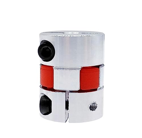Rigid coupling,Stainless steel rigid coupling 1pcs D20L25 Flexible Motor Coupler Aluminium Flexible Coupling(5x6.35)