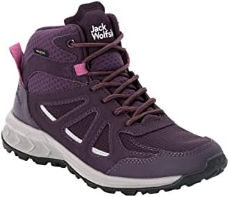 Jack Wolfskin Women's Woodland 2 Texapore Mid W Hiking Shoe, Purple/Phantom, 6 Wide | Image 2