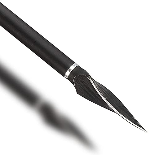 Caça Broadheads aço carbono metal salgueiro pontas de flecha em espiral 150 grãos com caixa