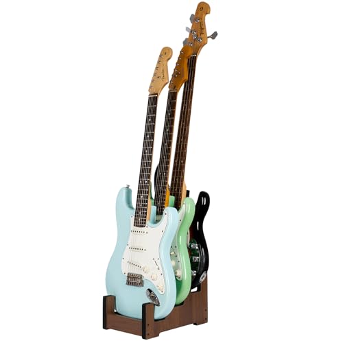 EAMC XHXX Wood Multi Guitar Stand,3 Holder Stand,Space-Saving Guitar Floor Stand for Home,Music...