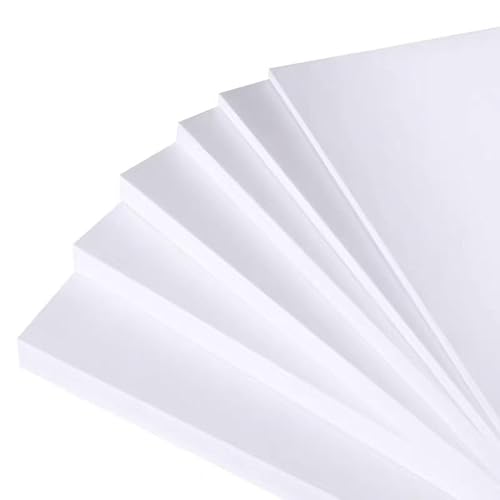 Plaques de PVC expansé blanc de 15 mm d'épaisseur, en polychlorure de vinyle, for loisirs créatifs et projets scolaires, lot de 3, tailles variées(1.5x30x40cm)