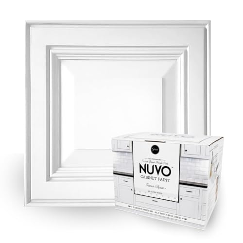 Comparison: Best Finish For White Kitchen Cabinets 4 Nuvo Titanium Infusion Cabinet Makeover Kit - Easy DIY 7-Piece Set, Brilliant White, Long-Lasting Finish