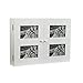 Versa Creston Cubrecontador con marco de fotos para 4 imágenes, Tapa para contador decorativo, Medidas (Al x L x An) 33 x 8,5 x 46 cm, Madera, Color Blanco