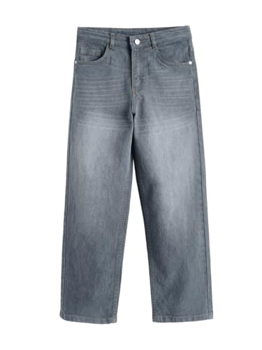 Image of Urbano Juniors Boy's Loose Baggy Fit Washed Denim Jeans Stretchable