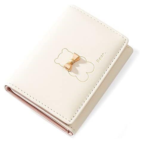 SUMGOGO Cute Bear Trifold Wallet Cover