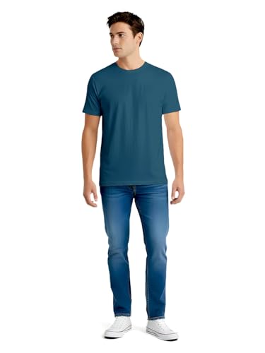 Image of 100% PIMA Cotton T Shirt for Man | Premium Men T-Shirts Regular Fit | Half Sleeve Round Neck Cotton Tshirt for Man | Mens Tees Made for Indian Climate | Available in 10 Colours