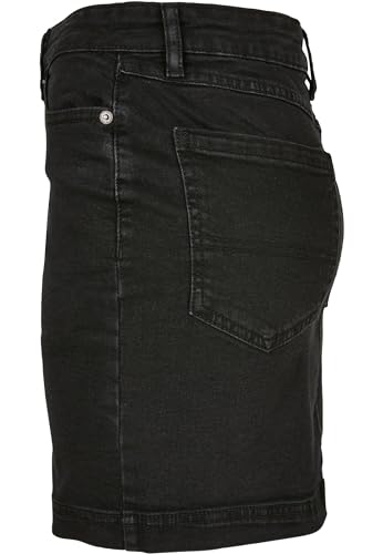 Urban Classics Ladies Organic Stretch Denim Mini Skirt, Gonna Da Donna, Black Washed, 30 - 6