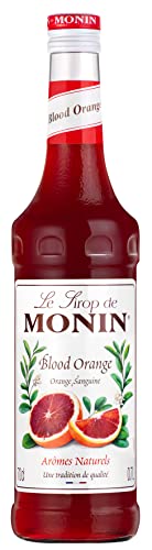 MONIN Premium Blood Orange Syrup 700ml for Cocktails and Mocktails. Vegan-Friendly Allergen-Free 100% Natural Flavours and Colourings. Perfect for Non-Alcoholic Spritzes